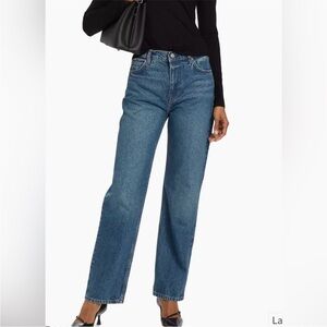 Reformation Abby High Rise Straight Jeans, Blue, Women’s size 28